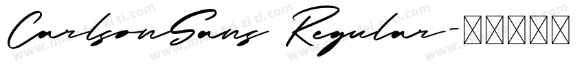 CarlsonSans Regular字体转换
